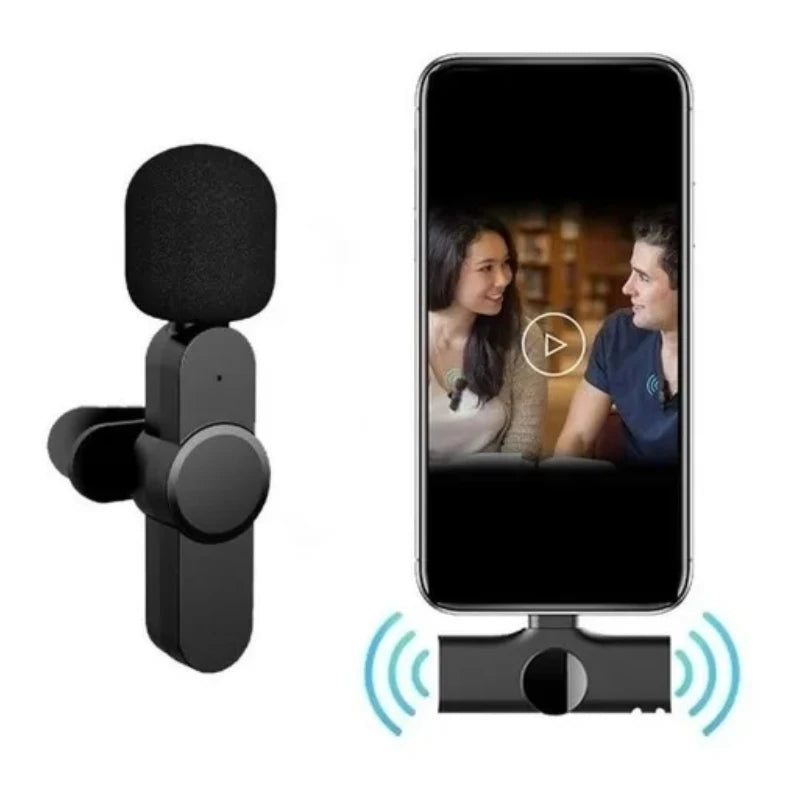 Lapel Wireless Plug And Play Microphone P/ iPhone X 11 12 13