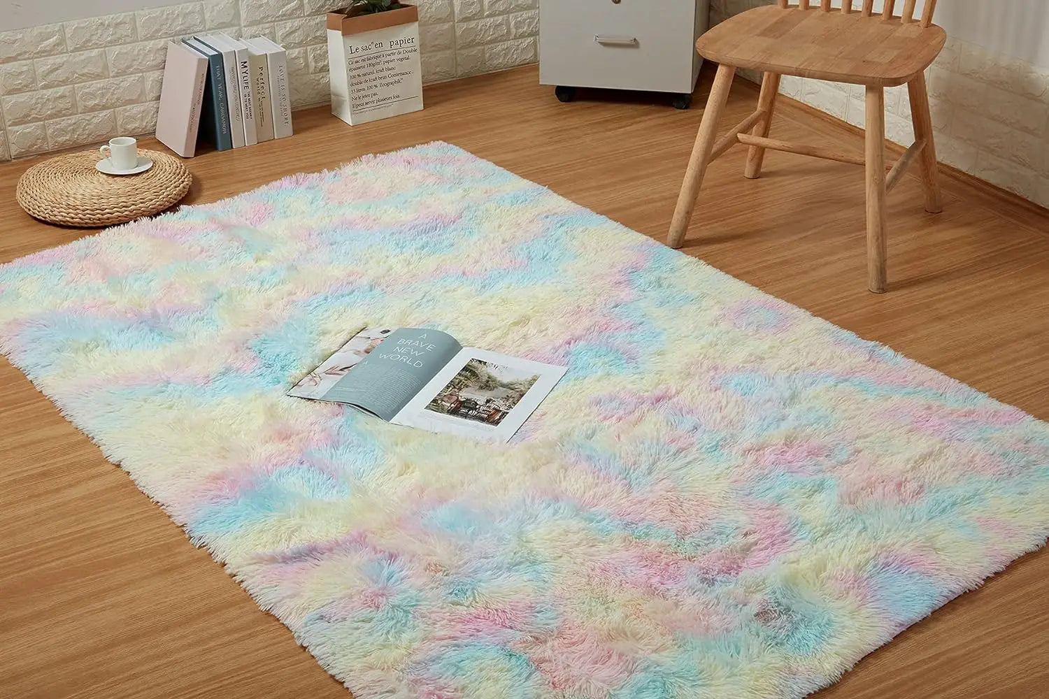 Plush Carpet 1,00m x 1,50m - Extra Soft-Decoration Living Room Office Bedroom-Varied Colors