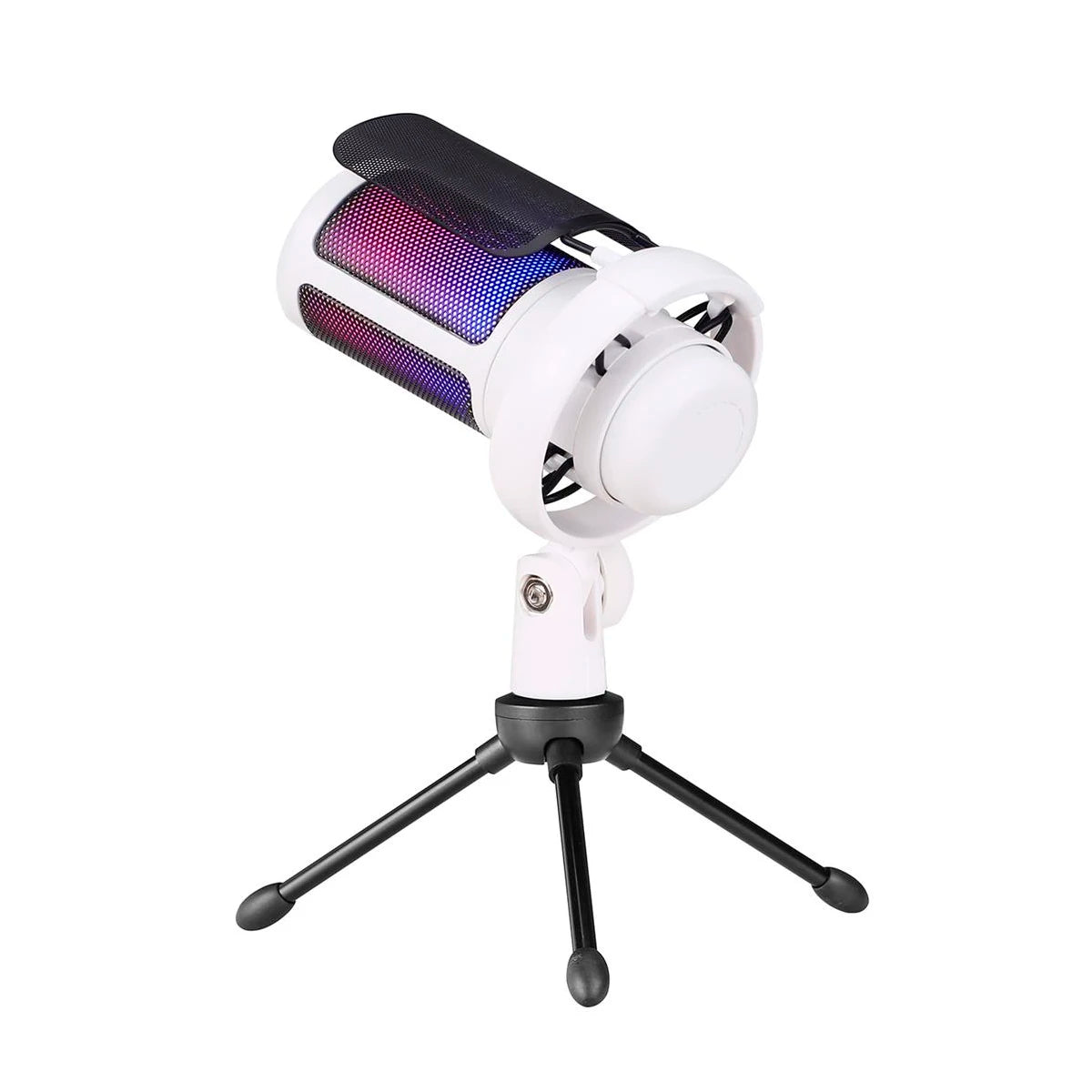 Professional Gamer Microphone With Wire Lighting Led Rgb Touch Condenser Abs Bk805c