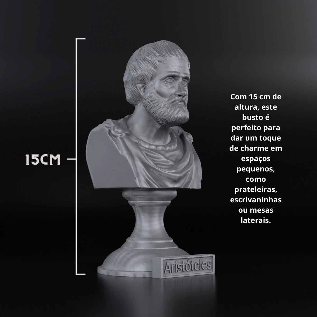 Sculpture Statue Bust Greek Philosophis Aristotle Figurine Decoration-ARTBOX3D