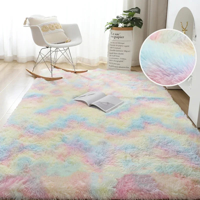 Plush Carpet 1,00m x 1,50m - Extra Soft-Decoration Living Room Office Bedroom-Varied Colors