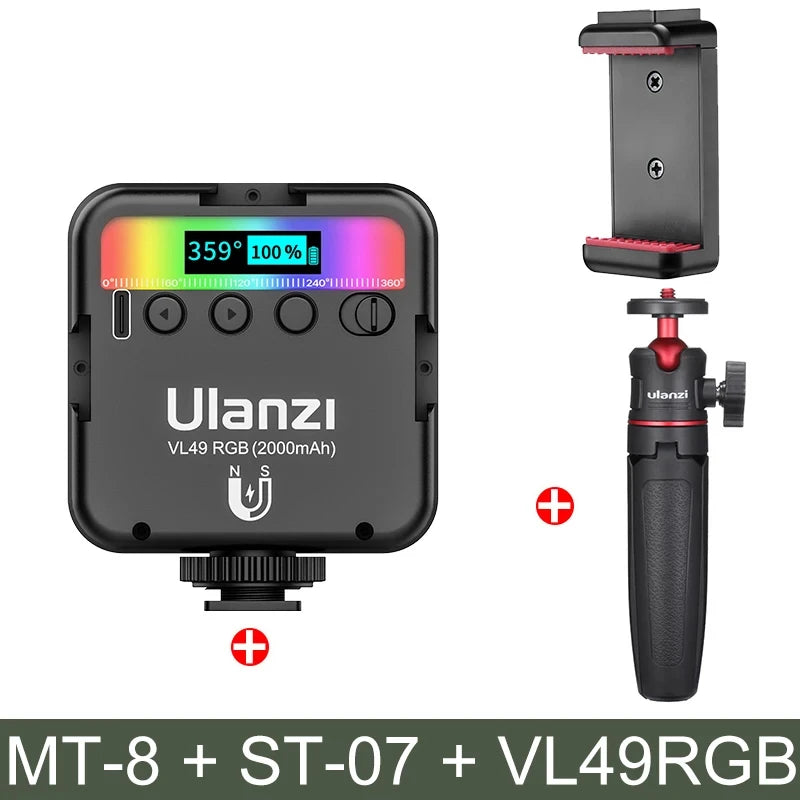 Luz RGB VL49 Ulanzi 2500K-9000K - Cine