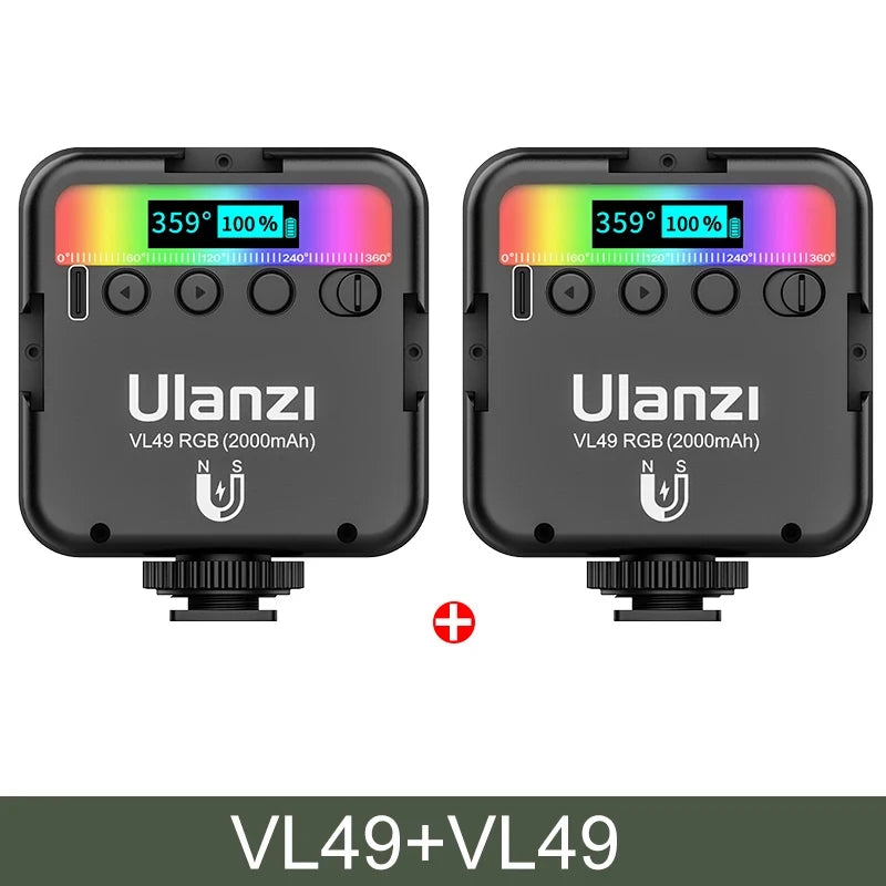 Luz RGB VL49 Ulanzi 2500K-9000K - Cine