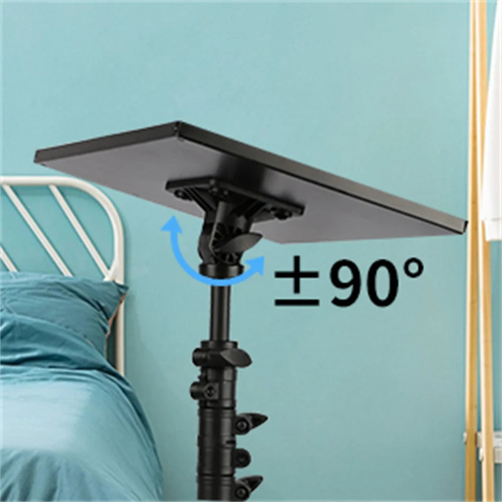 90/125/145cm Tray Laptop Projector Tripod Stand Tripod Adjustable Height DJ Mixer Standing Desk Outdoor Computer Desk Stand
