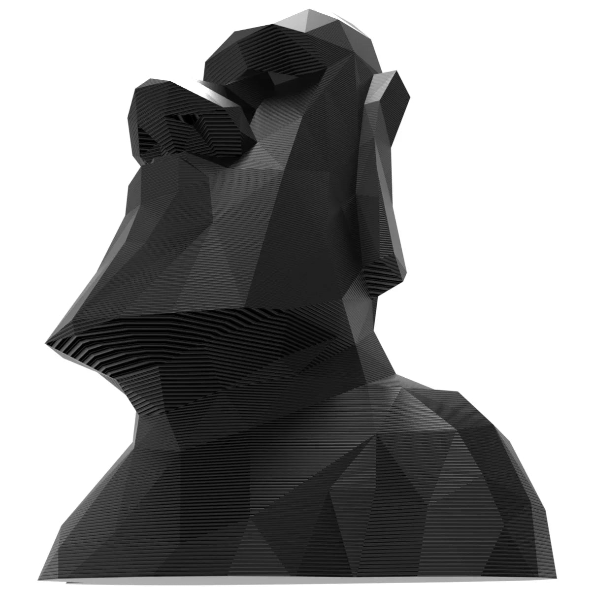 Miniature Moai Statue Black Pascoa Island 20 Cm Decoration-ARTBOX3D