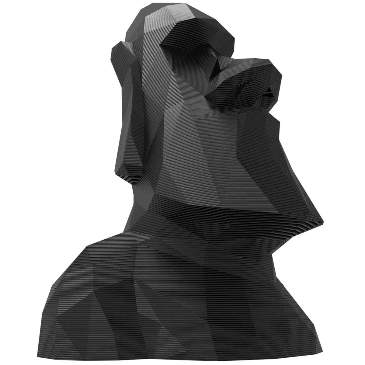 Miniature Moai Statue Black Pascoa Island 20 Cm Decoration-ARTBOX3D