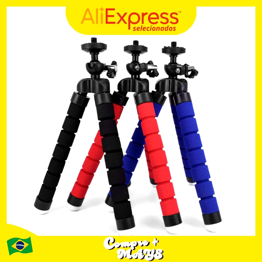 ZJ08 Mini 3C Portable Flexible Tripod Adjustable Phone Holder Ideal for Photos Videos Vlogs and Moving Recorations