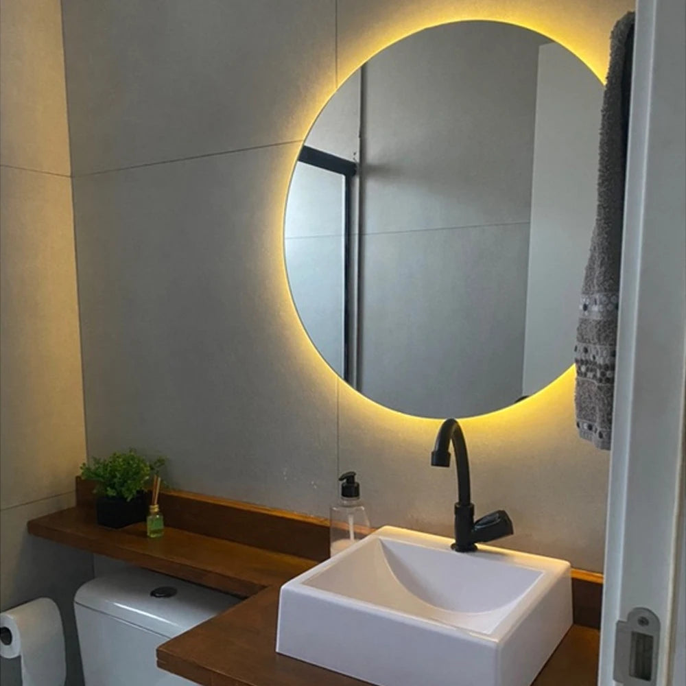 Hanging Led Decorative Mirror For Makeup Bathroom Living Room Bedroom