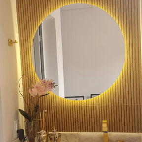 Hanging Led Decorative Mirror For Makeup Bathroom Living Room Bedroom