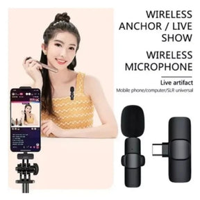 Lapel Wireless Plug And Play Microphone P/ iPhone X 11 12 13