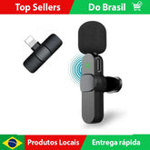 Lapel Wireless Plug And Play Microphone P/ iPhone X 11 12 13