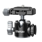 Ulanzi MT-24 Vlog Lite Metal Mini Tripod Extend Vlog Selfie Stick Tripod with Cold Shoe for Microphone LED Light DSLR SLR Camera