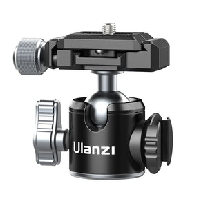Ulanzi MT-24 Vlog Lite Metal Mini Tripod Extend Vlog Selfie Stick Tripod with Cold Shoe for Microphone LED Light DSLR SLR Camera