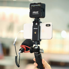 Ulanzi U-Vlog Lite Extendable Tripod Dual Cold Shoe Ball Head Volg Tripod for Smartphone Sony Canon Nikon DSLR Camera