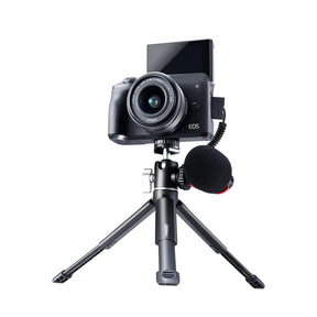 Ulanzi U-Vlog Lite Extendable Tripod Dual Cold Shoe Ball Head Volg Tripod for Smartphone Sony Canon Nikon DSLR Camera