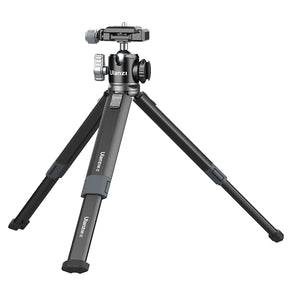 Ulanzi MT-24 Vlog Lite Metal Mini Tripod Extend Vlog Selfie Stick Tripod with Cold Shoe for Microphone LED Light DSLR SLR Camera