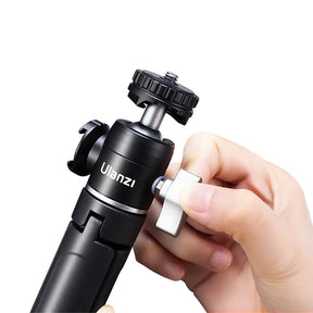 Ulanzi U-Vlog Lite Extendable Tripod Dual Cold Shoe Ball Head Volg Tripod for Smartphone Sony Canon Nikon DSLR Camera