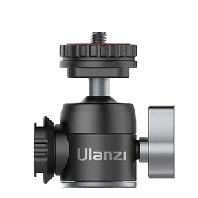 Ulanzi U-Vlog Lite Extendable Tripod Dual Cold Shoe Ball Head Volg Tripod for Smartphone Sony Canon Nikon DSLR Camera
