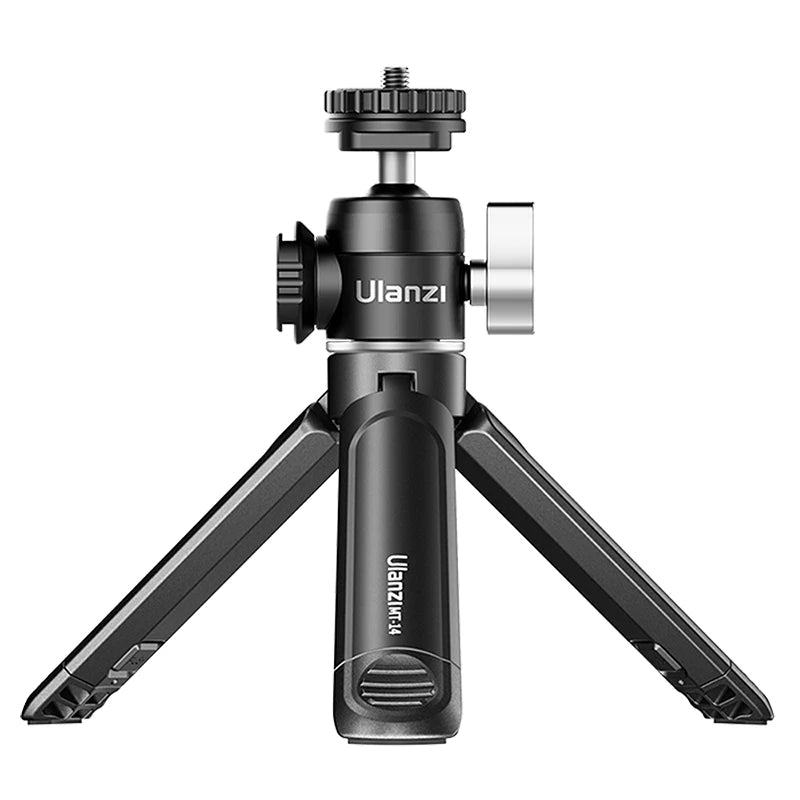Ulanzi U-Vlog Lite Extendable Tripod Dual Cold Shoe Ball Head Volg Tripod for Smartphone Sony Canon Nikon DSLR Camera