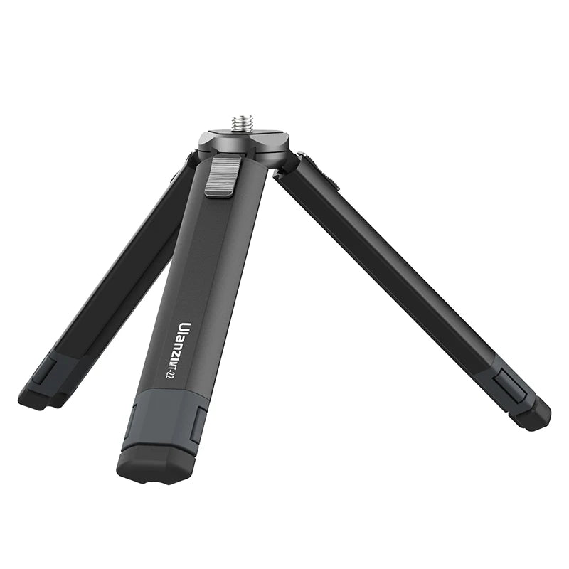 Ulanzi MT-24 Vlog Lite Metal Mini Tripod Extend Vlog Selfie Stick Tripod with Cold Shoe for Microphone LED Light DSLR SLR Camera