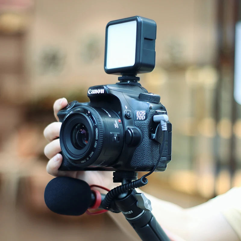 Ulanzi U-Vlog Lite Extendable Tripod Dual Cold Shoe Ball Head Volg Tripod for Smartphone Sony Canon Nikon DSLR Camera