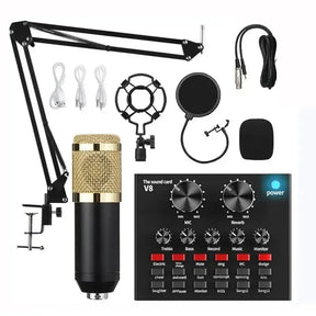 BM800 + V8 Kit Microfone Profissional - CINE