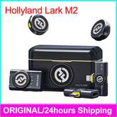 Hollyland Lark M2 Wireless Lavalier Microphone for iPhone Android Camera Noise Cancellation for Video Recording Streaming