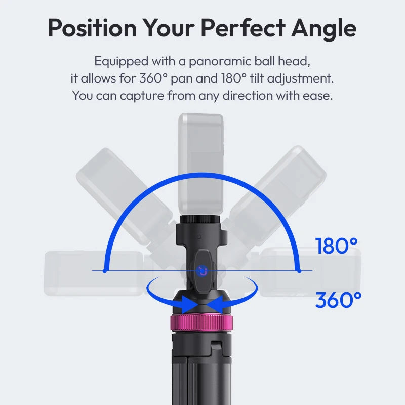 Ulanzi MT-89 2M Quick Release Light Stand Extendable Tripod with Cold Shoe Mount 1/4'' QR Plate for DSLR Camera Video Light Mic