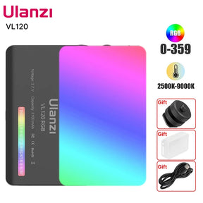 Luz RGB VL120 Ulanzi 2500K-9000K - CINE